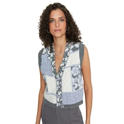 Image of Trendyol Sweater Vest Gray Regular