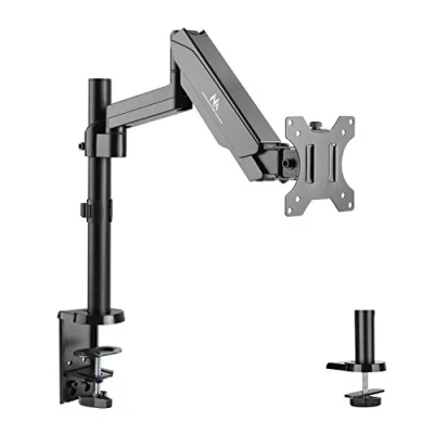 Image of Maclean MC 775 Bracket For Monitor With Gas Spring Double Arm 17 &quot; 32&quot; 8 kg VESA 75x75 100x100 mm