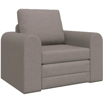 Image of vidaXL Floor Sofa Bed 2 in 1 Taupe 98x71x83 cm Fabric