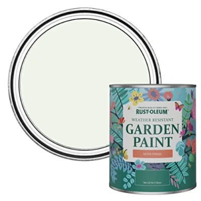 Image of Rust Oleum White Mould Resistant Garden Paint In Satin Finish Steamed Milk 750ml