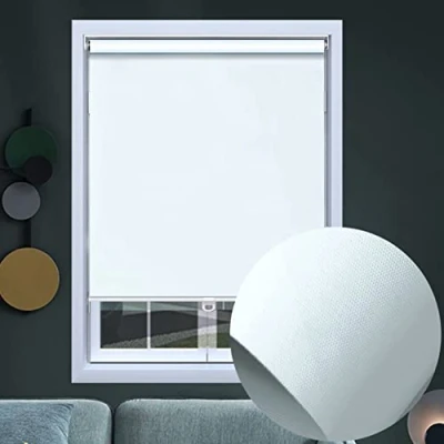 Image of Roller Window Shades,Window Blinds Cordless,Home Automatic Rise Spring Type Blinds,Waterproof Fabric Blackout Blinds,Anti UV Curtain,for Bathroom,Custom (W70xH100cm(28x39in))