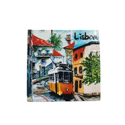Image of 3D Lisbon Portugal Refrigerator Fridge Magnet Tourist Souvenirs Handmade Resin Craft Magnetic Stickers Home Kitchen Decoration Travel Gift