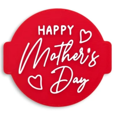 Image of Happy Mothers Day Embosser/Stamp for Fondant, Icing, Cupcake, Cake, Decoration (Mothers MD04)