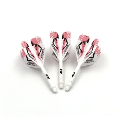 Image of CUESOUL ROST Integrated Dart Shaft and Flights,big wing shape,Set of 3 pcs Beauty Pattern(CSAK 5MN8)