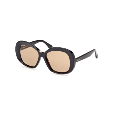Image of Max Mara Sunglasses, Women&#039;s, Size: 55, Shiny black