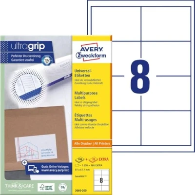 Image of AVERY Zweckform Multi Use Labels 97.0 x 67.7 mm White