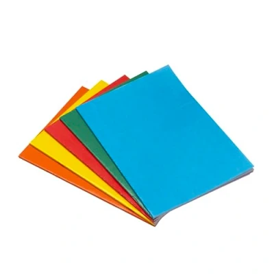 Image of Hawksbill Paper 5 Pack of A4 Coloured Sketchbooks 140GSM Multipack Wipe Clean Notebook Jotters/Exercise Books, 20 Pages / 40 Sheets Stationery for Work, Home, Uni, College, School &amp; Office Use