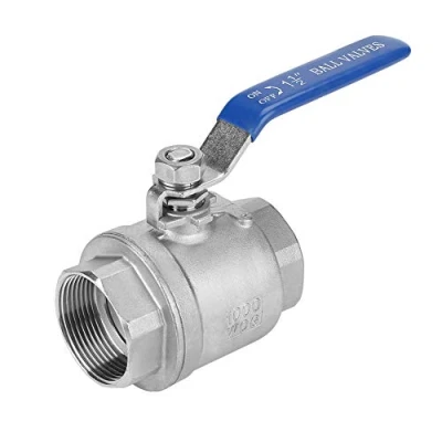 Image of 1 1/2&quot; DN40 1000 WOG Female Ball Valve, Two Piece Full Port Thread Valve Made of 304 Stainless Steel