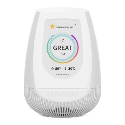 Image of Nooku Fusion Indoor Air Quality Monitor White NK A1007 1