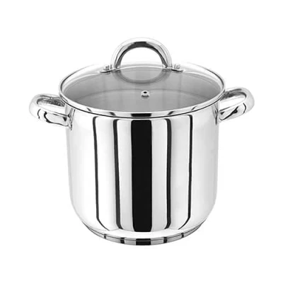 Image of Judge 20cm Stainless Steel Stockpot With Vented Glass Lid, 5 Litre