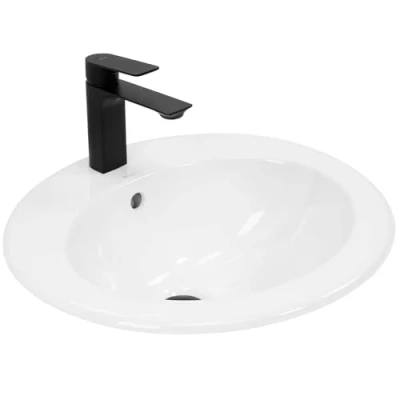 Image of REA U4122 Bathroom Sink Made of creamic Dalia Snow White U4122,