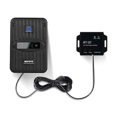 Image of ECO WORTHY 40A MPPT Solar Charge Controller 12V/24V DC Input and Bluetooth Module with Wirelessly Remote Control, Real time Monitor,Suitable for Gel, AGM, Lithium, LiFePO4,Flooded,NCM/NCA Batteries