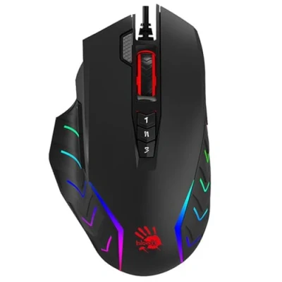 Image of A4tech Gaming Mouse, USB, 8000 DPI, Metal Sliders, J95 RGB Pixart (Activated)