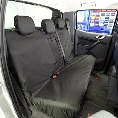 Image of UK Custom Covers SC154B Tailored Heavy Duty Waterproof Rear Seat Black Fits Ford Ranger (2006 2012)