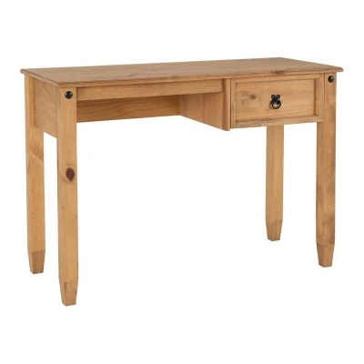 Image of Seconique Budget Mexican Study Desk in Distressed Waxed Pine