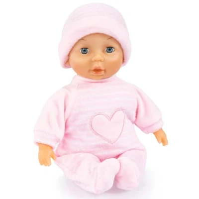 Image of Bayer Design 92802AT My First Baby doll, soft body, with closing eyes, pink, 11 inch, pink heart