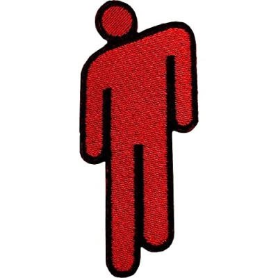Image of Billie Eilish Patch Blohsh Red