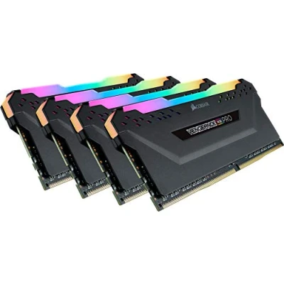 Image of Corsair Vengeance RGB PRO 32 GB (4 x 8 GB) DDR4 3200 MHz C16 XMP 2.0 Enthusiast LED Illuminated Memory Kit Black
