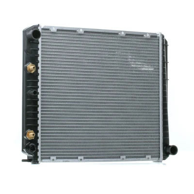 Image of 1219829, 1219830, 1266050, 1266052, 1266053 Engine radiator NRF EASY FIT 514782 Aluminium 453mm 418mm 32mm with mounting parts Brazed cooling fins