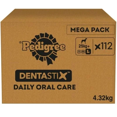Image of Pedigree DentaStix Daily Dental Chews Large Dog 112 Sticks