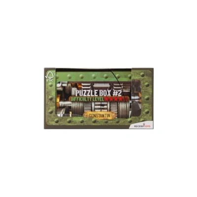 Image of Constantin puzzle Box Level #2, Brain Teasers for Teens Adults Kids Boys Girls Wooden Box, Challenging to solve