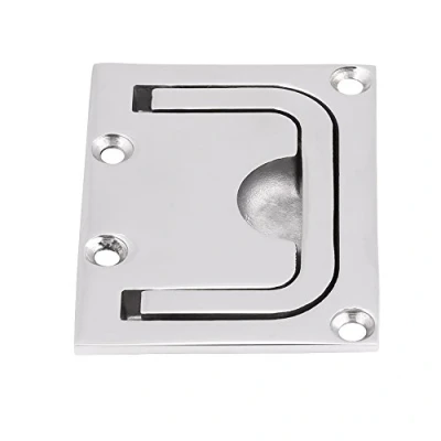 Image of Keenso Boat Flush Hatch Locker, Stainless Steel Recessed Pull Handle Cabinet Lift for Marine Yacht Other Transport