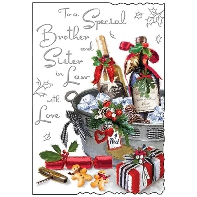Image of Jonny Javelin Brother And Sister In Law Christmas Card