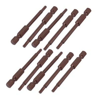 Image of sourcing map 1/4 Inch Shank 3mm Hex Tip 65mm Long Magnetic Screwdriver Bits 10pcs