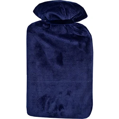 Image of Vagabond Bags Ltd Extra Large 2.7 Litre Hot Water Bottle and Cuddlesoft Cover, Navy