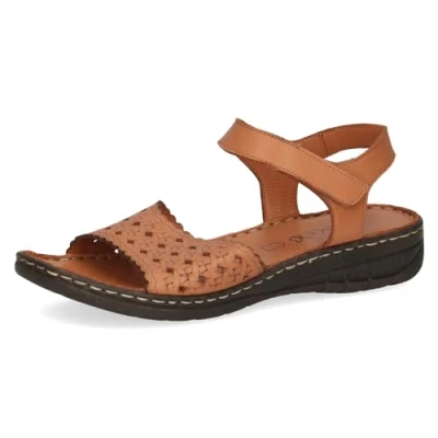 Image of CAPRICE Women&#039; 9 28715 42 Wedge Sandal, Nut Nappa, 7.5 UK