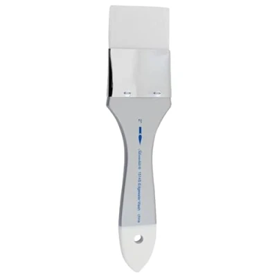 Image of Silver Brush Limited 1514S 2&quot; Silverwhite Wash Brush, Gouache, Oil, and Watercolour Size 2 Inch, Short Handle