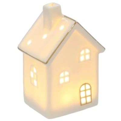 Image of Shudehill Giftware Cosy Lane LED Light Up Warm White House Home Decoration Small or Large Sizes (Tall Small)