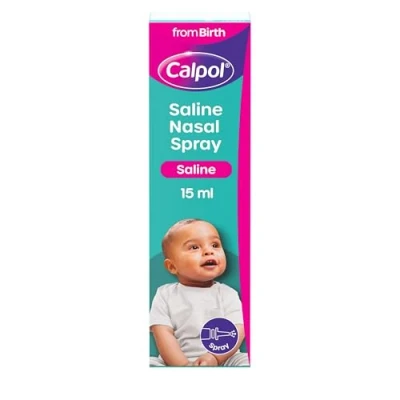 Image of Calpol Saline congestion relief Nasal Spray, 15ml (Packaging may vary)