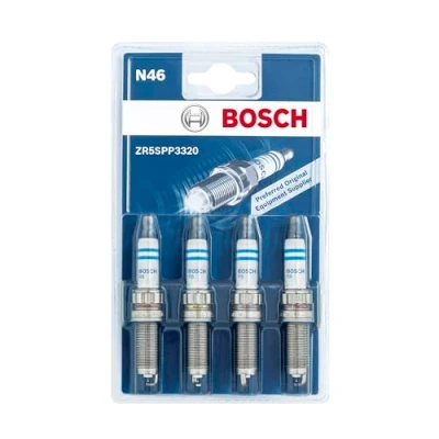 Image of Bosch ZR5SPP3320 (N46) Spark Plugs Double Platinum Set of 4