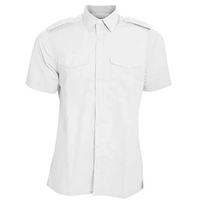 Image of Kustom Kit Mens Short Sleeve Pilot Shirt (19.5) (White)