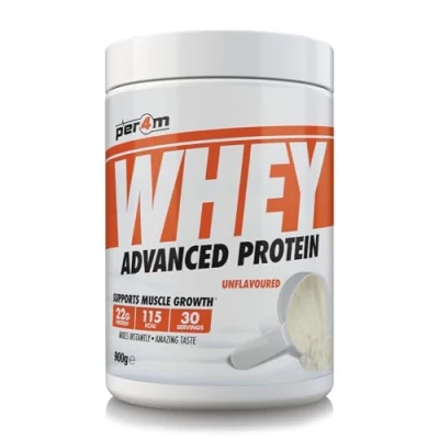 Image of Per4m Protein Whey Powder 30 Servings of High Shake with Amino Acids for Optimal Nutrition When Training Low Sugar Gym Supplements (900g, Unflavoured)