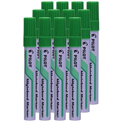 Image of Pilot Whiteboard Marker Bullet 4.0 mm Tip Green, Box of 12