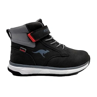 Image of KangaROOS Men&#039;s K Leno V RTX Snow Boot, Jet Black Steel Grey, 2 UK