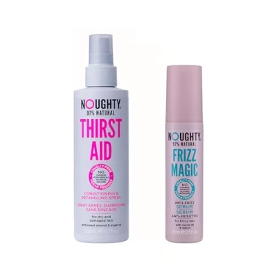 Image of Noughty Thirst Aid Conditioning and Detangling Spray Frizz Magic Anti Serum Bundle