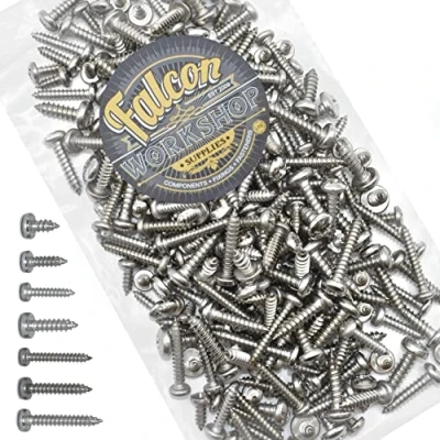 Image of 1, 400g Mixed Pack of Stainless Steel Screws Pozi Pan Head Self Tapping Tappers