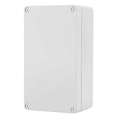Image of Oumefar Project Box, IP65 ABS Plastic Junction Box Dustproof &amp; Waterproof Easy to Carry Storage Electrical Enclosure Boxe Gray (158 * 90 60mm)