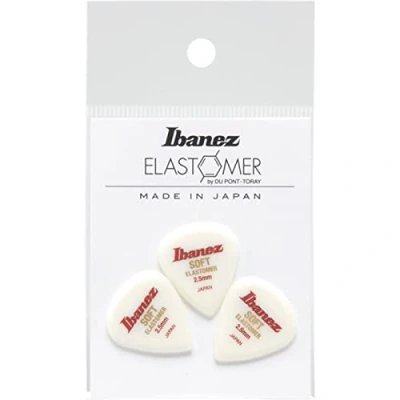 Image of IBANEZ Elastomer Picks Set of 3 Soft (BELJ1ST25)