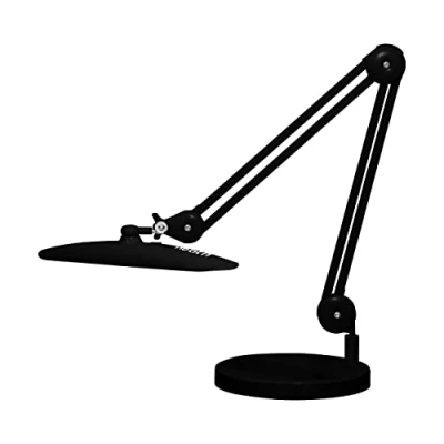 Image of Neatfi XL 2,200 Lumens LED Task Lamp, 24W Bright 117 Pcs SMD Lamps, 51CM Wide, 4 Level Brightness, Dimmable, Eye Caring Desk Light for Bedroom &amp; Office (Non CCT with Base, Black)
