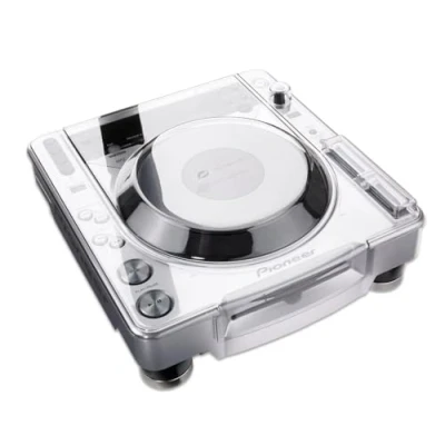 Image of Decksaver Cover for Pioneer DJ CDJ 800 Super Durable Polycarbonate Protective lid with Smoked/Clear Transparency, Made in The UK DJs&#039; Choice Unbeatable Protection