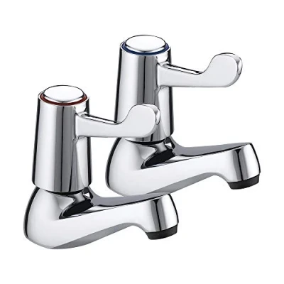 Image of Bristan Pair of 3&quot; Lever Basin Taps