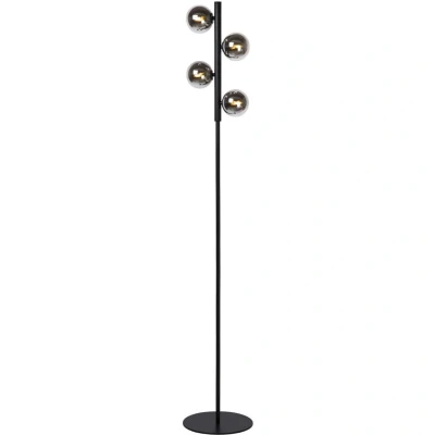 Image of Tycho Retro Floor Lamp 4xG9 Black
