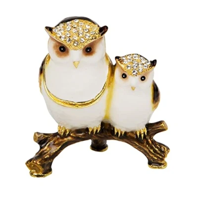 Image of Treasured Trinkets Mother &amp; Baby Owl Trinket Box