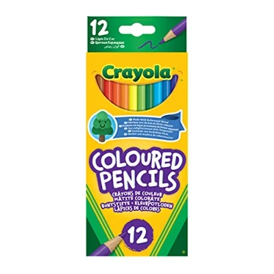 Image of CRAYOLA Colouring Pencils Assorted Colours (Pack of 12) A Must Have for All Kids Arts &amp; Crafts Sets Ideal Aged 3+
