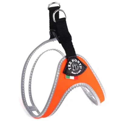 Image of TRE PONTI Easy Fit Fix Neon Dog Harness, Size 3, Orange