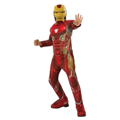 Image of Rubie&#039;s 700685M000 Avengers Iron Man Fancy Dress, Boys, Multicolour, M